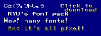 RYU's Pixel Font Pack
